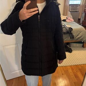 Calvin Klein Black Puffer Coat